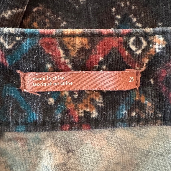 Anthropologie pattern, corduroy pants - Picture 7 of 10